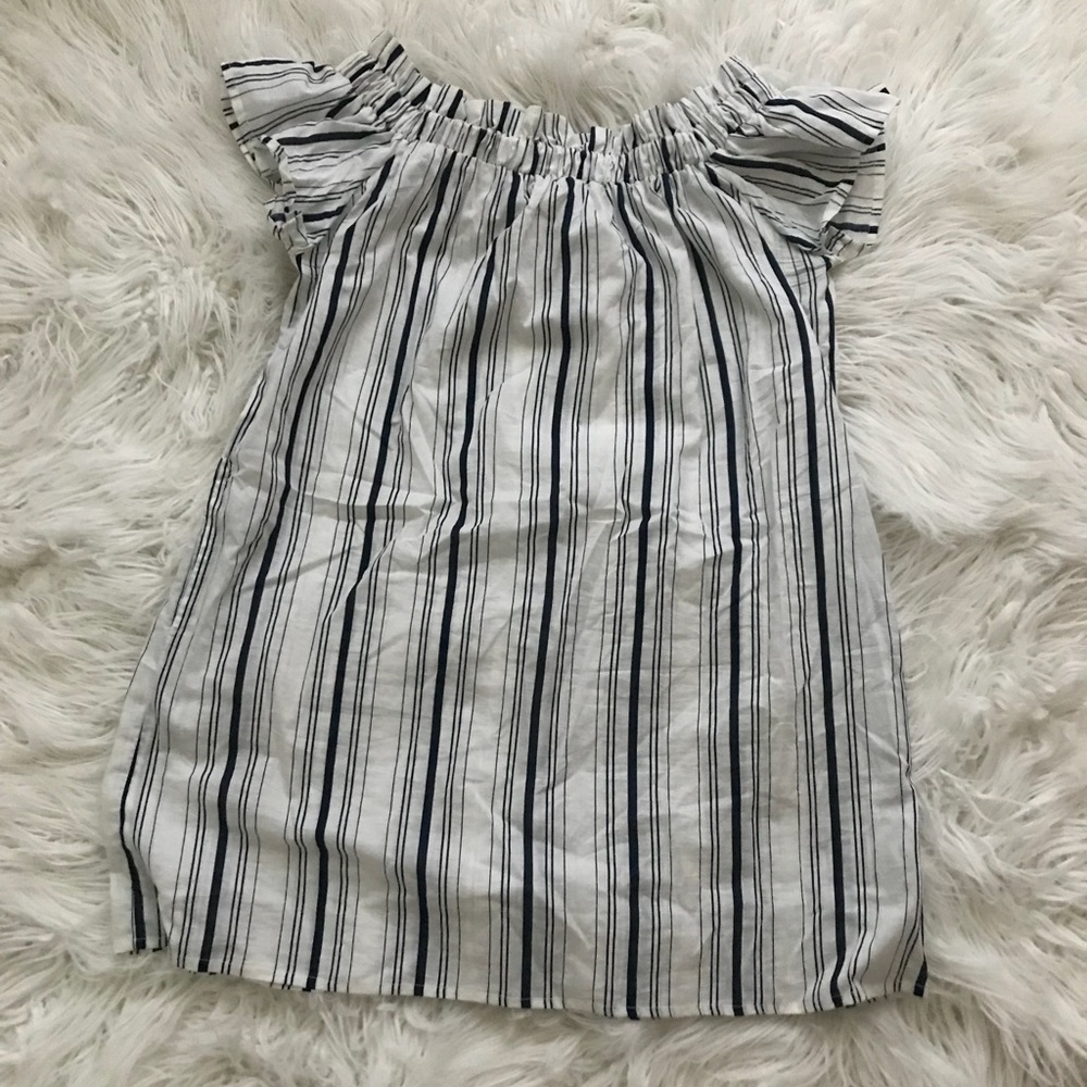 Off shoulder shift dress